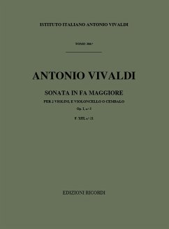 Sonate F-Dur F.XIII,21 für 2 Violinen und Bc Partitur