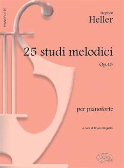 Cover Stephen Heller, 25 Studi Melodici Op.45, per Pianoforte Klavier Buch