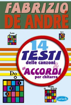 Cover Fabrizio De André, De Mini Canta Lyrics and Chords Buch