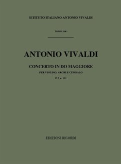 A. Vivaldi Concerti Per Vl., Archi E B.C.: In Do Rv 183 Concerti Per Violino