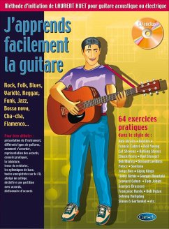 Laurent Huet, J'apprends facilement la guitare Gitarre Buch Cover Laurent Huet, J'apprends facilement la guitare Gitarre Buch