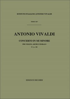 A. Vivaldi Concerti Per Vl., Archi E B.C.: Concerti Per Violino