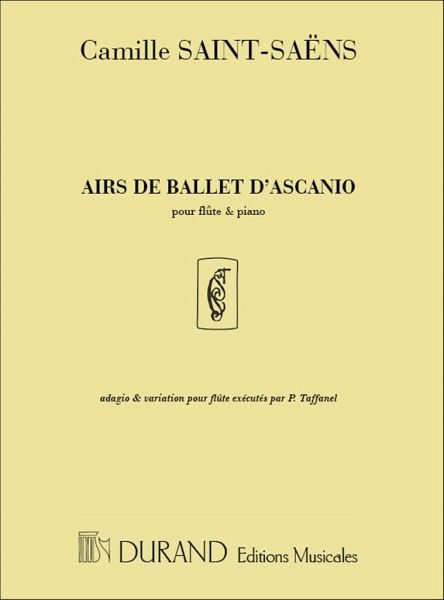 Airs de ballet d'Ascanio Adagio et variation pour flűte et piano Airs de ballet d'Ascanio Adagio et variation pour flűte et piano