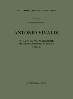 Sonate Es-Dur F.XIII,23 für 2 Violinen und Bc Partitur