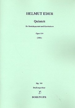 Quitett op.119 ür 2 Violinen, Viola, Violoncello und Kontrabass Partitur