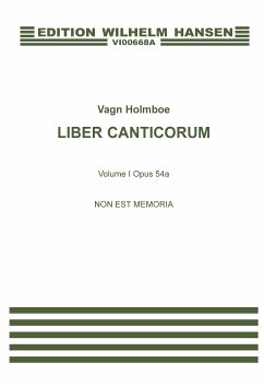 Cover Vagn Holmboe, Non Est Memoria Op.54a SATB a Cappella Chorpartitur