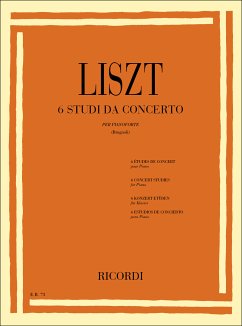 F. Liszt 6 Studi Da Concerto Piano