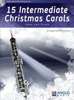 Cover 15 Intermediate Christmas Carols Oboe und Klavier Buch + CD