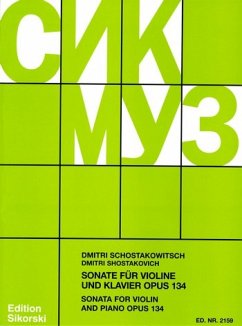Cover Sonate op.134 für Violine und Klavier