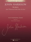 John Harbison, Rubies (After Thelonious Monk's Ruby, My Dear) Concert Band Partitur