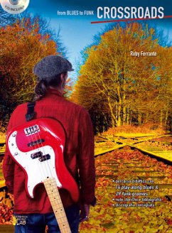 Cover Roberto Ferrante, Crossroads, From Blues To Funk Bass Guitar Buch + CD
