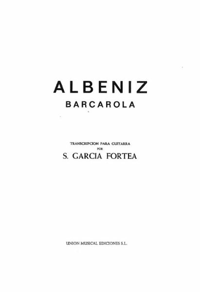 Barcarola para guitarra Barcarola para guitarra