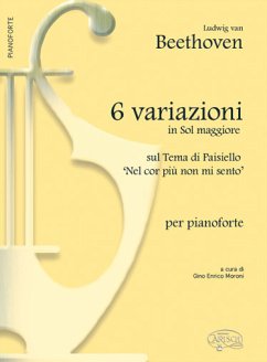 Cover Ludwig van Beethoven, 6 Variazioni In G Maj Sul Tema Di Paisiello Klavier Buch