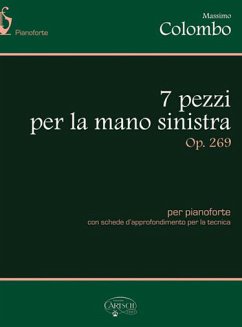 Cover Massimo Colombo, 7 pezzi per la mano sinistra, Op.269 Klavier Buch + CD
