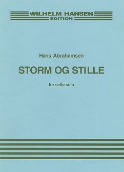 Cover Hans Abrahamsen, Sonata For Cello Solo II 'Storm And Still' Cello Buch