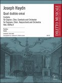 Qual dubbio omai HOB.XXIVa:4 für Sopran, gem Chor, Cembalo und Orchester Partitur