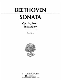 Cover Ludwig van Beethoven, Piano Sonata In E Major Op.14 No.1 Klavier Buch