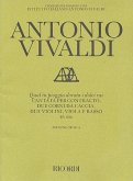 Qual in pioggia dorata i dolci rai RV686 für Solo, 2 Corni da caccia, 2 Violinen, Viola und Kontrabass Partitur it/en