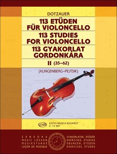 Cover 113 Etüden Band 2 für Violoncello Etüden Nr. 35-62 Klingenberg, Johannes, Ed