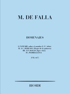Cover HOMENAJES FUER ORCHESTER STUDIENPARTITUR