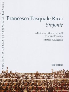 Francesco Pasquale Ricci, Sinfonie 2 Violins, Viola, Oboe, Horn and BC Buch