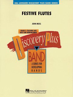 Cover John Moss, Festive Flutes Concert Band Partitur + Stimmen