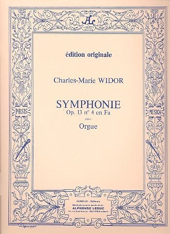 Symphonie no.4 op.13 pour orgue