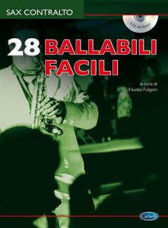 Cover Fausto Fulgoni, 28 Ballabili Facili per Sax Contralto Alto Saxophone Buch + CD