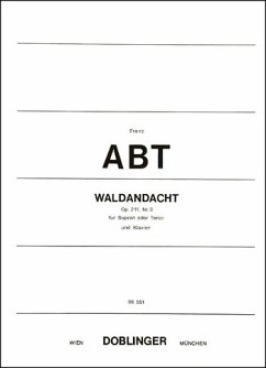 Cover Waldandacht op.211,3 für hohe Singstimme und Klavier