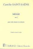 Messe solennelle op.4 pour soli, choeur et orchestre (la) reduction chant et piano