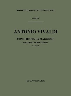 A. Vivaldi Concerti Per Vl., Archi E B.C.: In La Rv 341 Concerti Per Violino