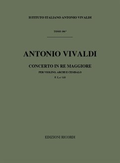 A. Vivaldi Concerti Per Vl., Archi E B.C.: In Re Rv 233 Concerti Per Violino