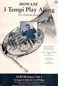 Cover 3 Tempi Playalong CD Album 1 (easy) Konzertversion (Horn/Klavier) und Klavierbegleitung in 3 Tempi