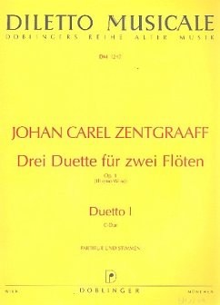 Cover Duett C-Dur op.1,1 für 2 Flöten Partitur und Stimmen