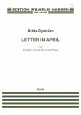 Britta Byström, Letter In April Clarinet, Violin, Cello and Piano Partitur