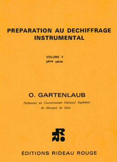 Odette Gartenlaub, Préparation au déchiffrage instrumental-Vol F 2 Alle Instrumente Buch Odette Gartenlaub, Préparation au déchiffrage instrumental-Vol F 2 Alle Instrumente Buch