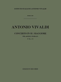 Cover Concerto B-Dur F.XI,24 für Streichorchester und Bc Partitur