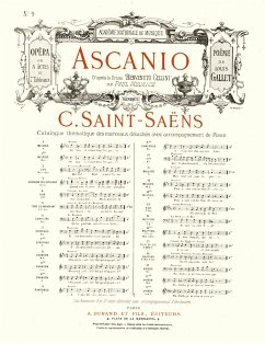 Saint-Saens Ascanio N 9 Chant-Piano Vocal and Piano