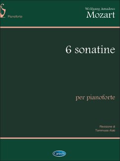 Cover Wolfgang Amadeus Mozart, 6 Sonatine, per Pianoforte Klavier Buch