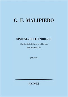 Cover Sinfonia dello Zodiaco für Orchester Studienpartitur