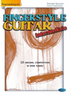 Cover Daniele Bazzani, Fingerstyle Guitar (Intermediate) Gitarre Buch + CD
