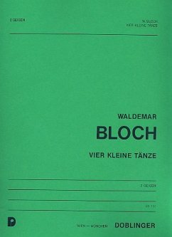 Cover 4 kleine Tänze für 2 Volinen Spielpartitur
