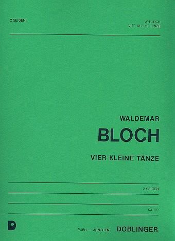 4 kleine Tänze für 2 Volinen Spielpartitur
