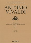 Antonio Vivaldi, Concerto per violino, archi e bc, RV 324 Op. VI/1 Violin, Strings and Basso Continuo Partitur