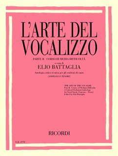 Cover L'Arte del vocalizzo vol.2 per soprano (tenore) e piano