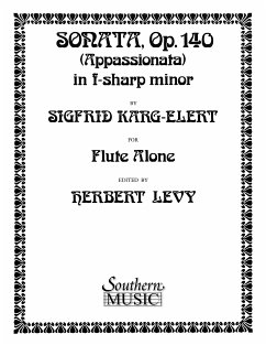 Cover Sigfrid Karg-Elert Sonata in F Sharp Minor, Op. 140 Flute Buch