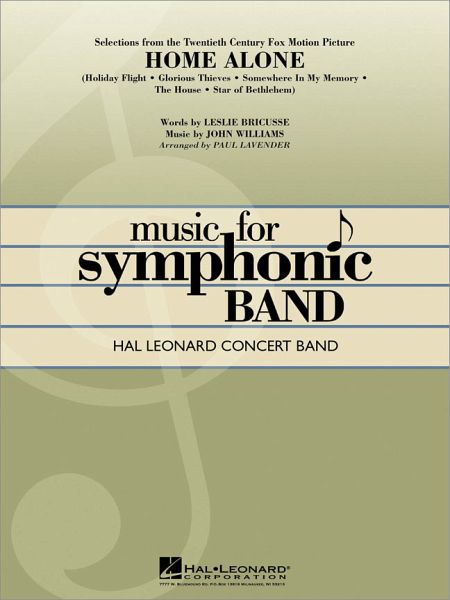 John Williams, Selections from Home Alone Concert Band/Harmonie Partitur John Williams, Selections from Home Alone Concert Band/Harmonie Partitur