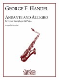 Georg Friedrich Händel Andante and Allegro Tenor Saxophone Buch