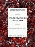 Varios Veinte Lecciones De Solfeo Vocal Buch Varios Veinte Lecciones De Solfeo Vocal Buch