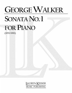 Cover George Walker, Piano Sonata No. 1 Klavier Buch